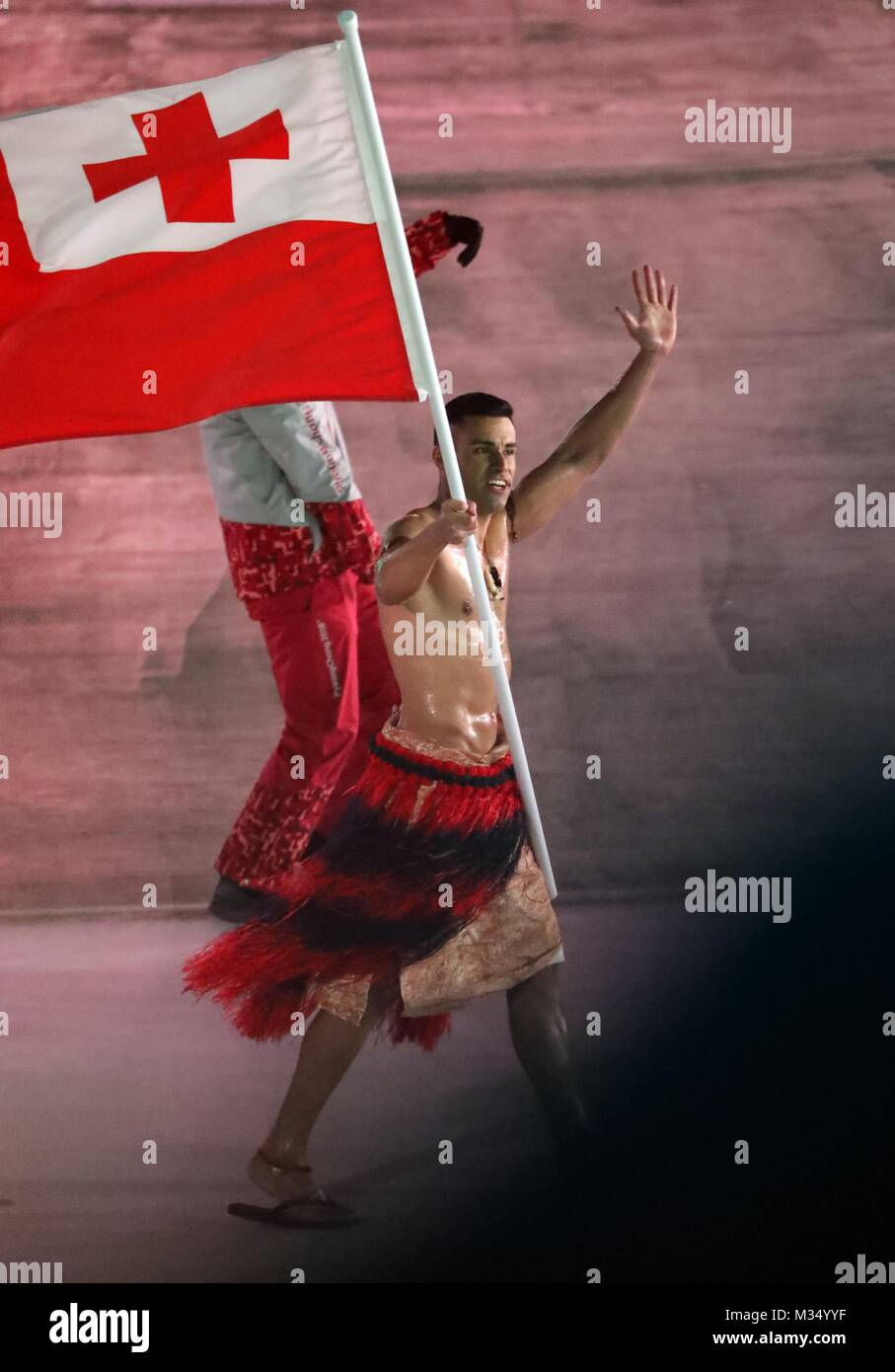 PyeongChang,, South Korea. 9th Feb, 2018. Tonga's sole athlete, PITA