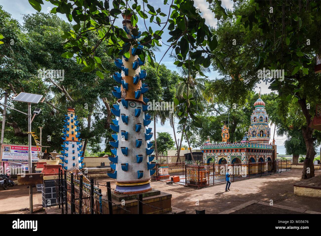 anjaneya temple, khavatakoppa, karnataka, India, Asia Stock Photo