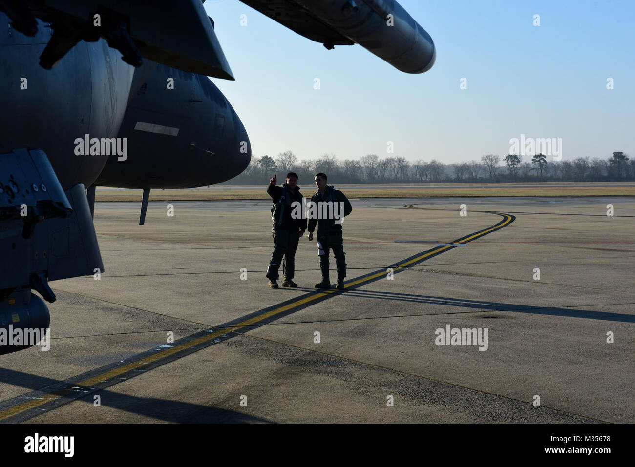 Maj. Wade Maulsby, 334th Fighter Squadron pilot, and 1st Lt. Mathew ...