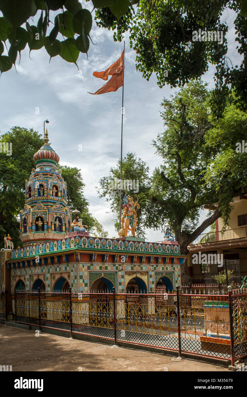 anjaneya temple, khavatakoppa, karnataka, India, Asia Stock Photo