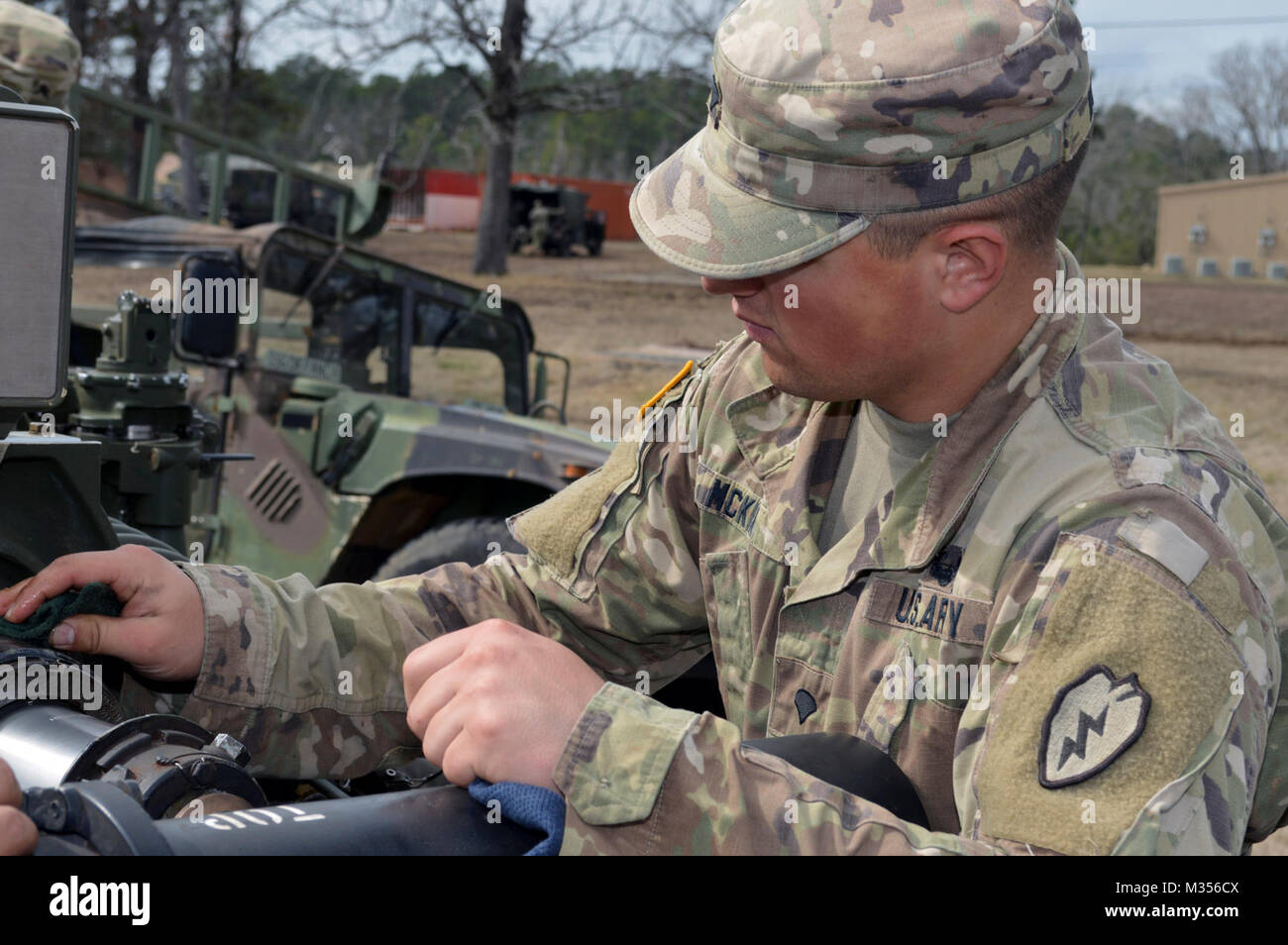 Spc. Brandon McKim, a cannon crewmember assigned to Battery B, 2nd Battalion, 11th Field