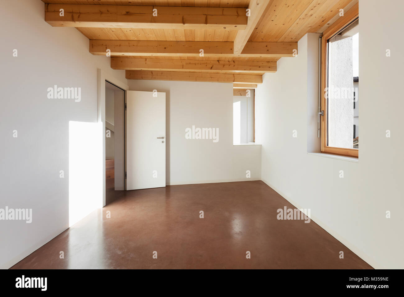 comfortable empty loft, interior, room view Stock Photo