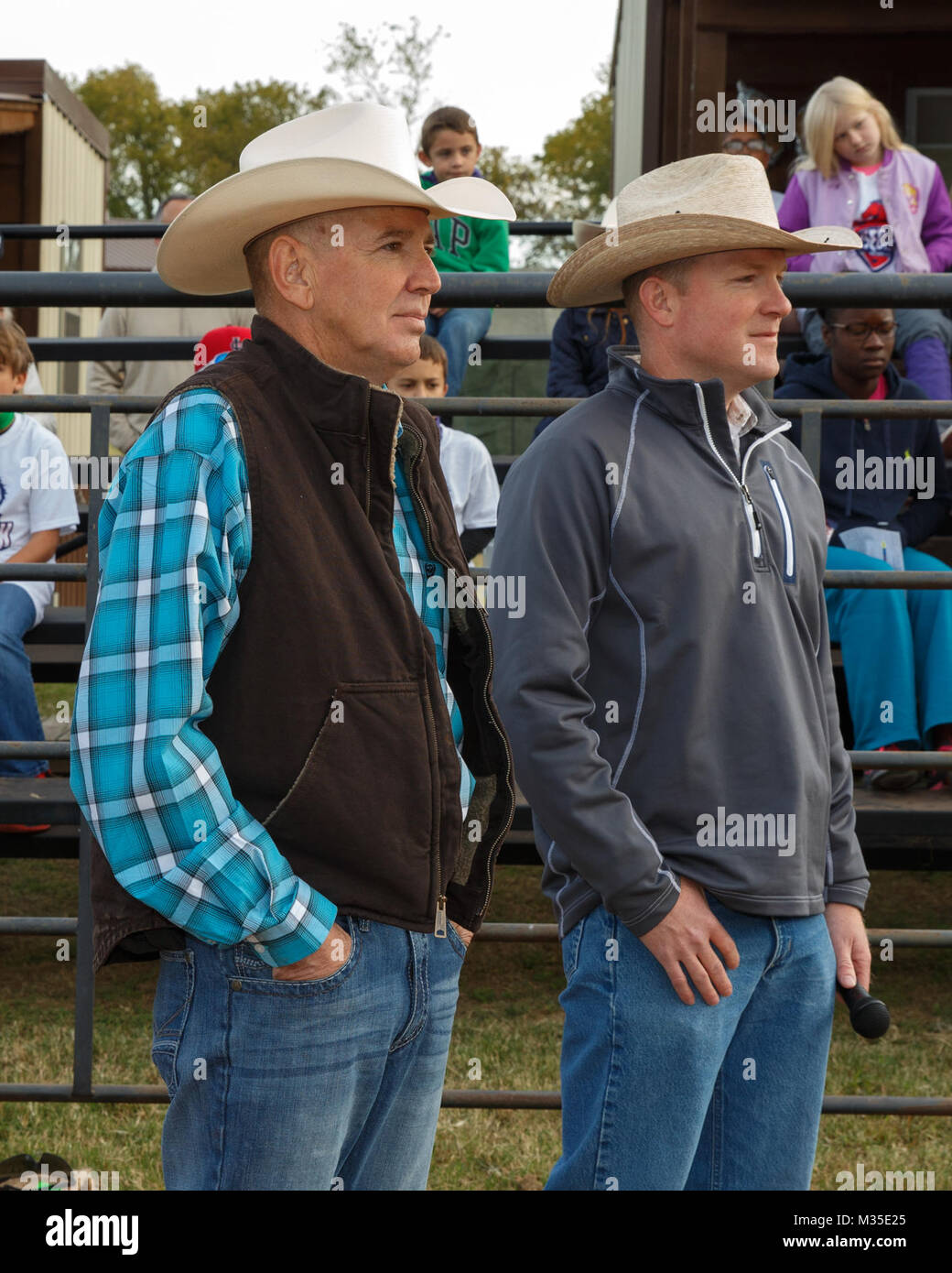 Maj. Gen. Robbie Asher, Oklahoma Adjutant General (L) and Chaplain (Maj