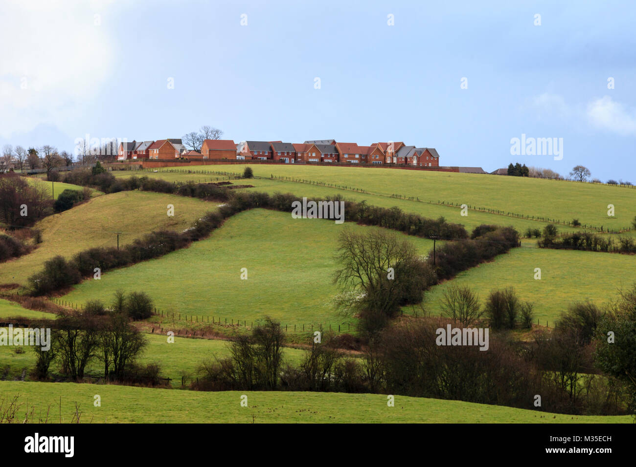 Housing estate in West Yorkshire Stock Photo Alamy