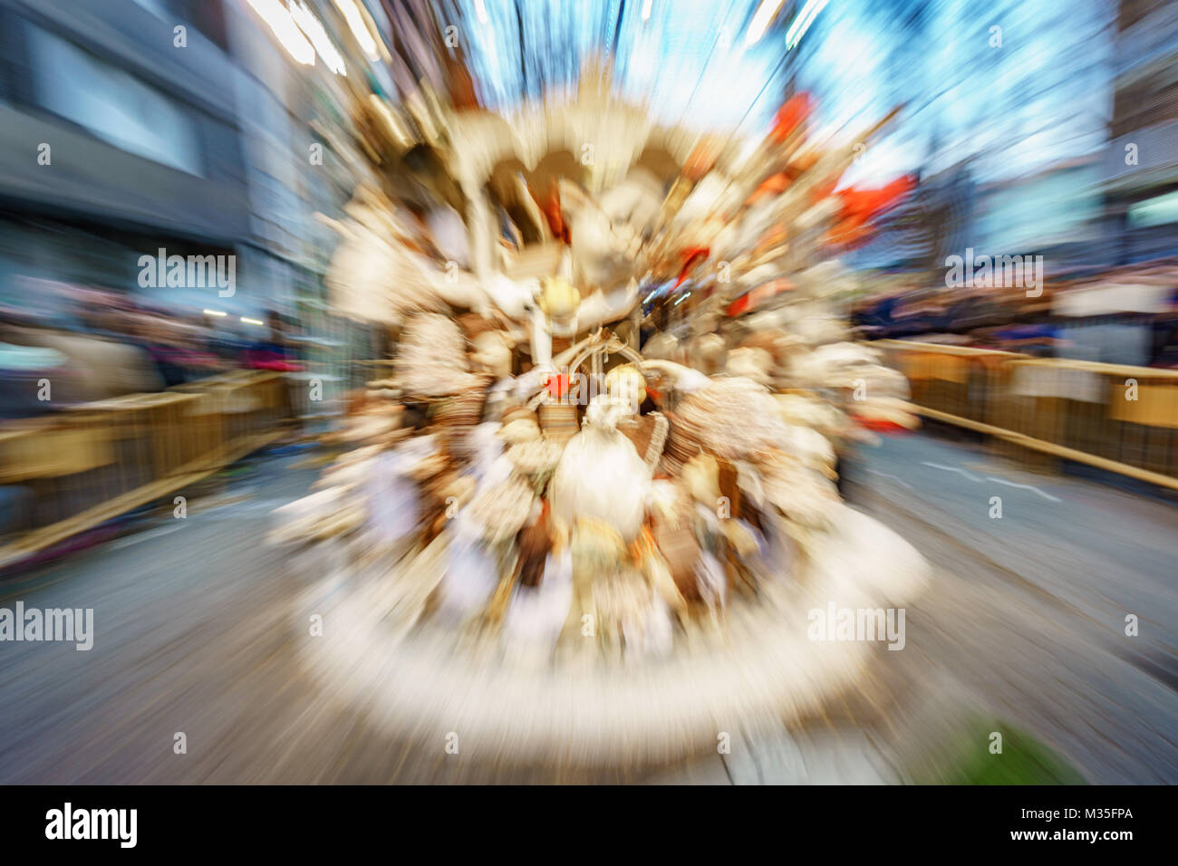Abstract view of Falla in Valencia Stock Photo