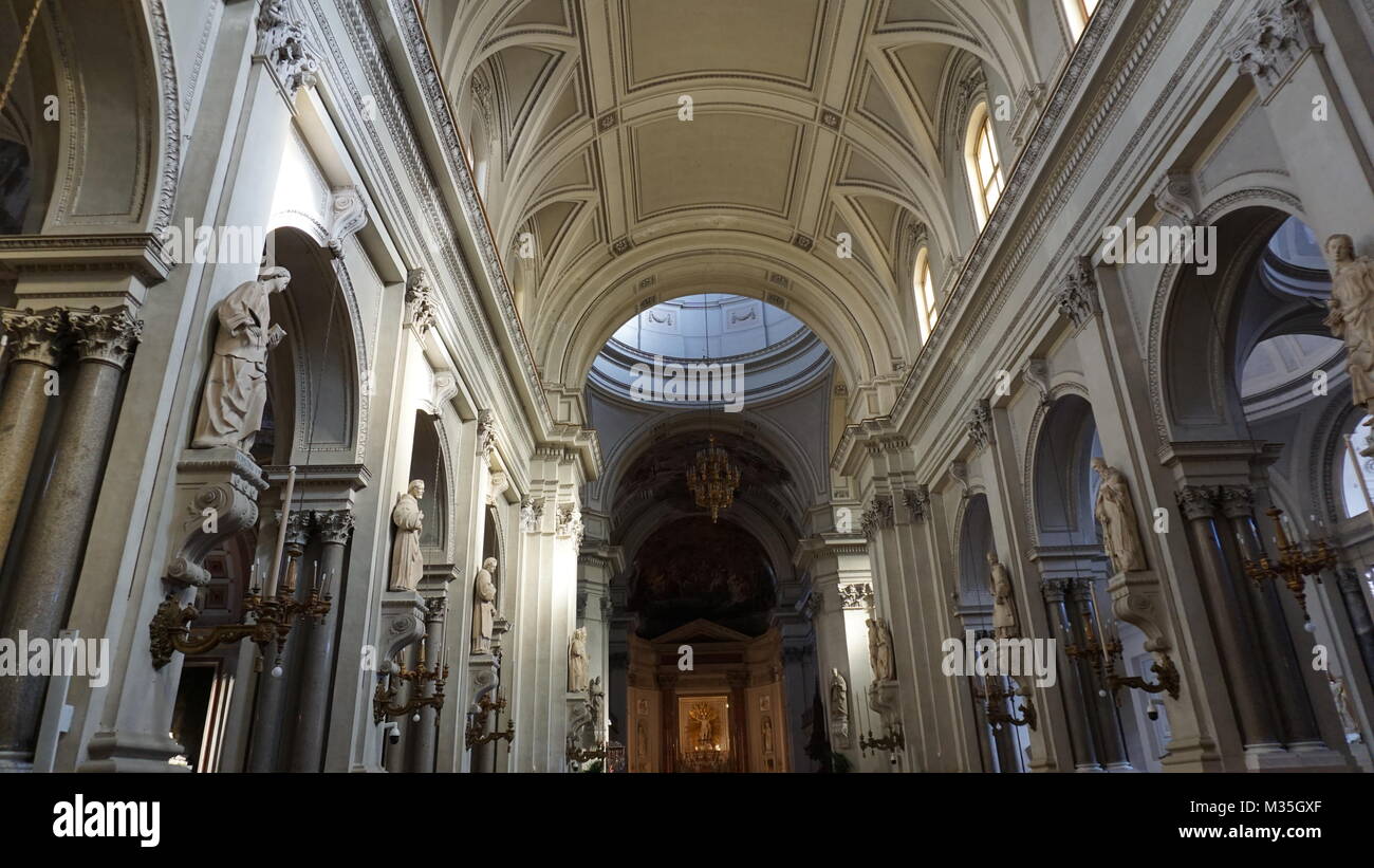 Palermo, Sicily, Italy - inside the cathedral Maria Santissima Assunta Stock Photo