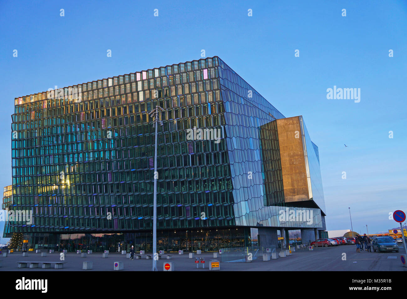 Harpa. the striking concert hall and conference centre in Reykjavik, Iceland. Stock Photo
