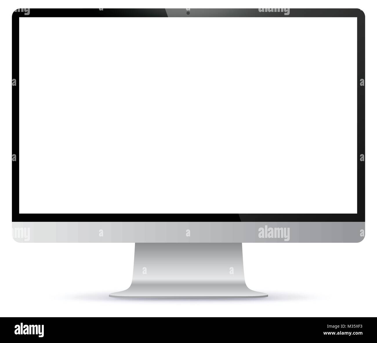 Computer screen vector illustration Stock Vector