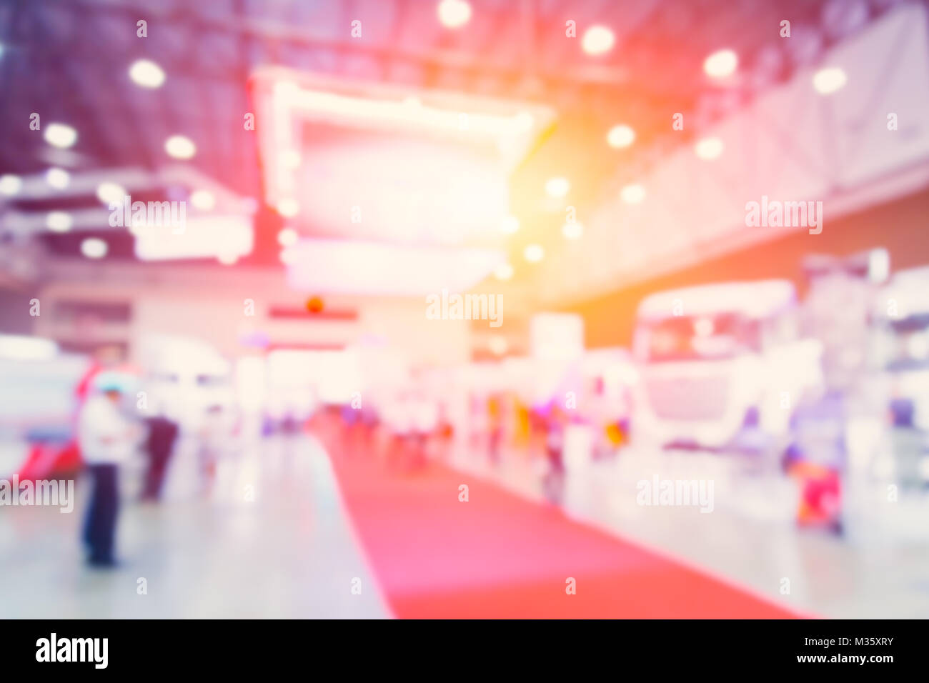 Blur business import export exhibition expo sale event for background ...