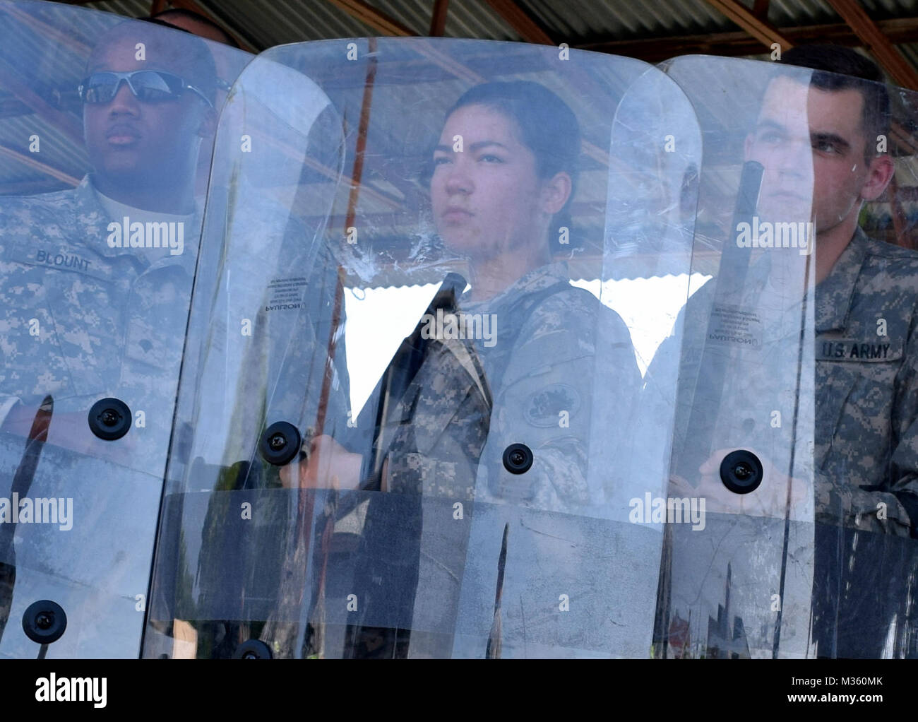 Interlocking Shields by Georgia National Guard Stock Photo - Alamy