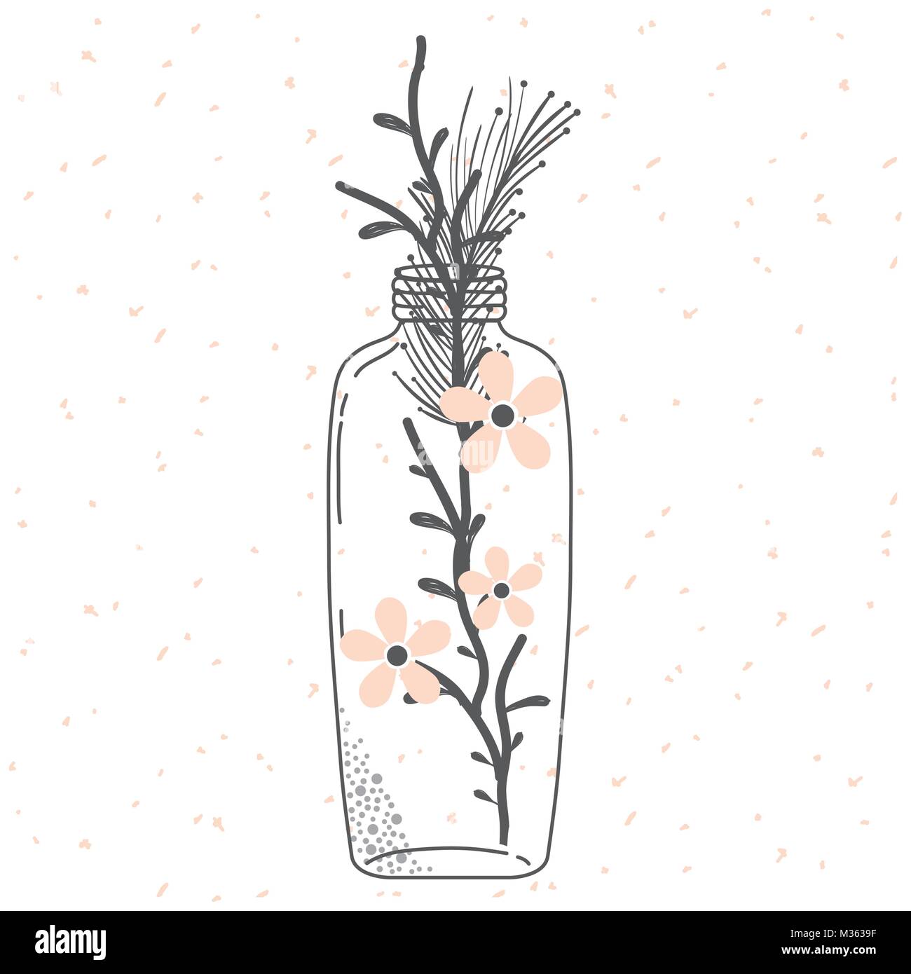 Mason jar glass rustic Cut Out Stock Images & Pictures - Alamy