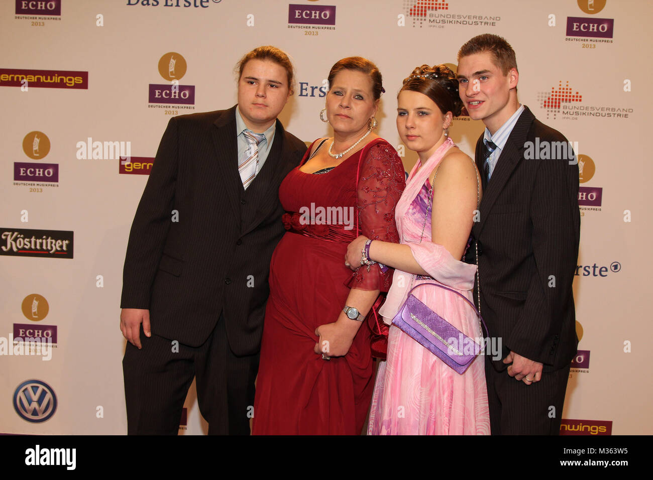 Familie Wollny (RTL2), Preisverleihung des Echo 2013 auf dem Messegelaende  Berlin, Berlin, 21.03.2013 Stock Photo - Alamy