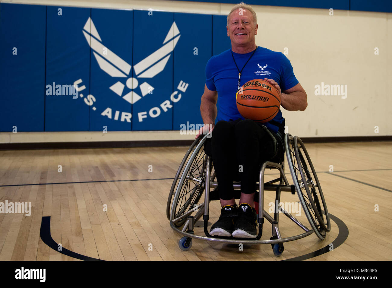 Mark Shepherd, Air Force Wounded Warrior wheelchair basketball head