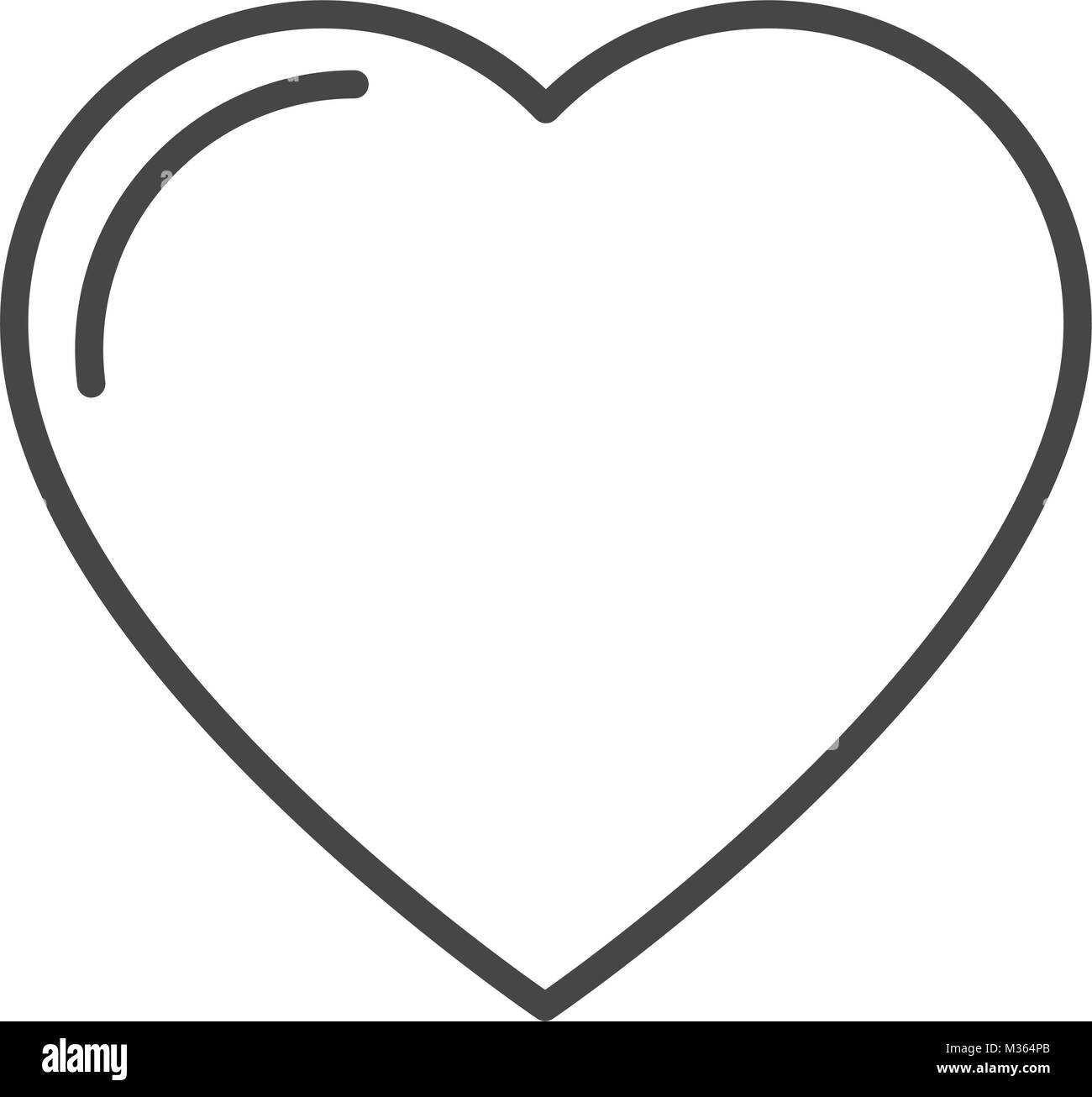 Heart isolated symbol Stock Vector Image & Art - Alamy
