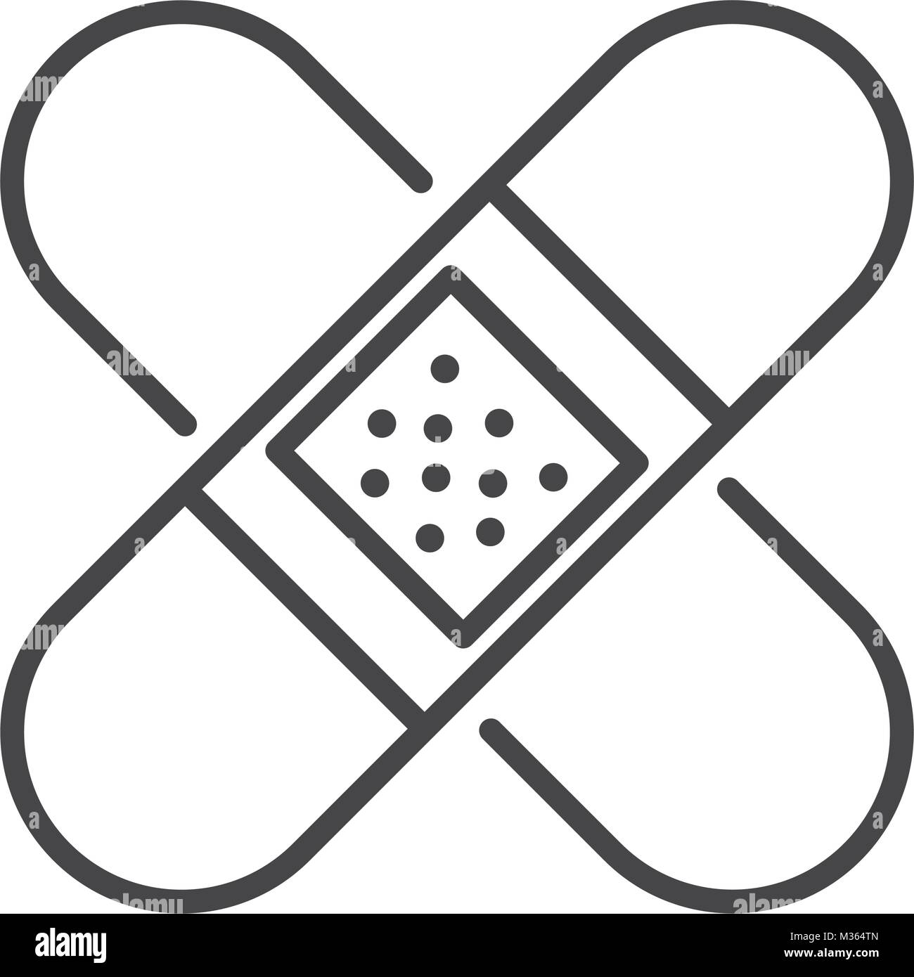 Bandages crossed symbol Stock Vector Image & Art Alamy