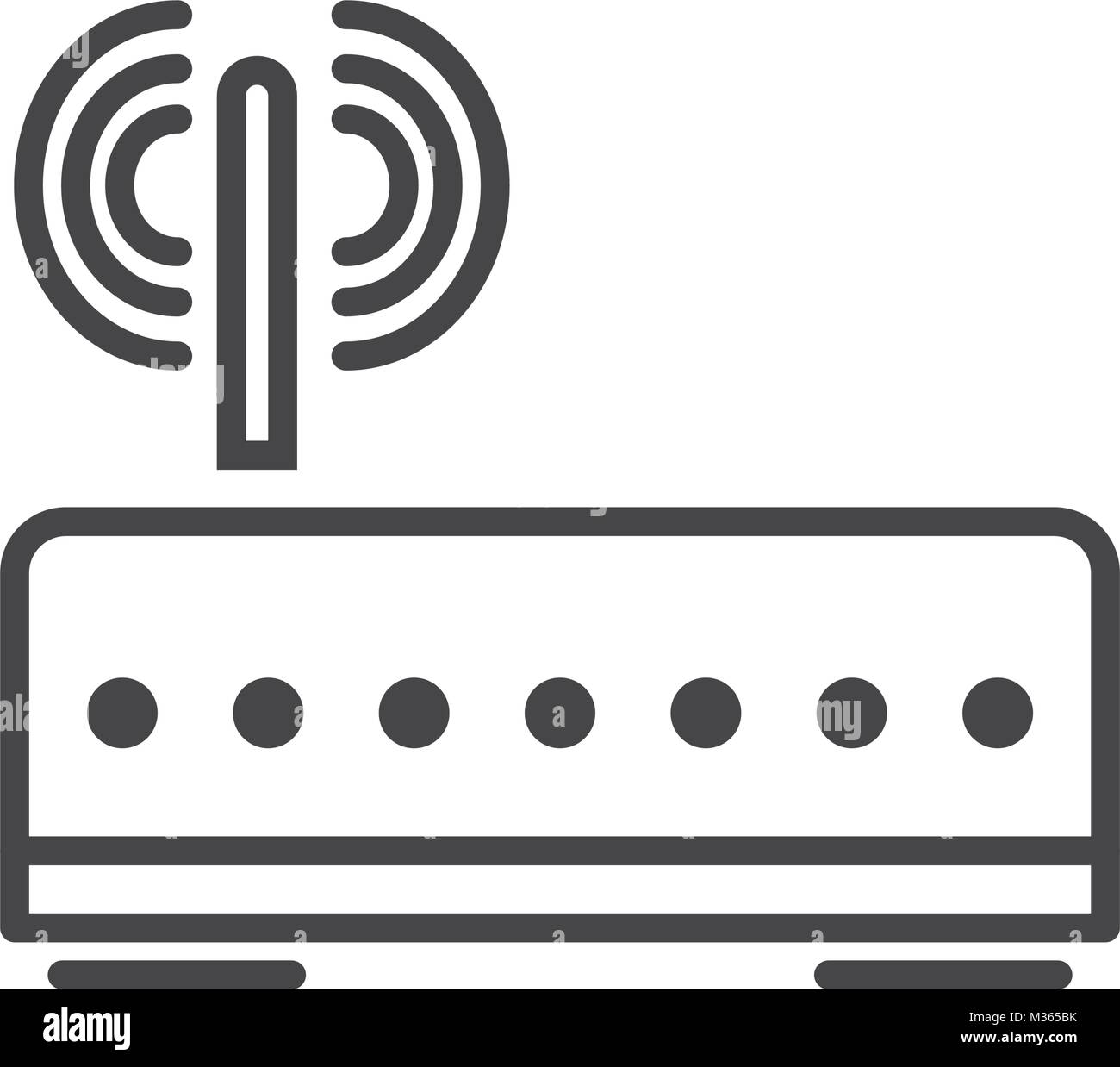 Wifi router symbol Stock Vector