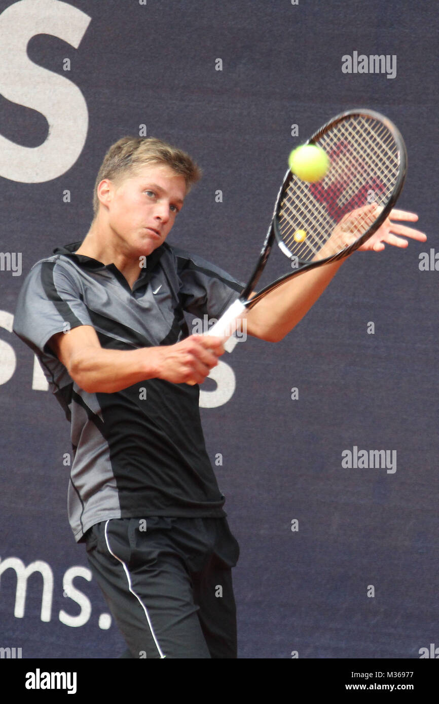 Nino SERDARUSIC (CRO), Allianz Kundler German Juniors, Halbfinale Einzel  Finale Doppel, Berlin, 13.07.2013 Stock Photo