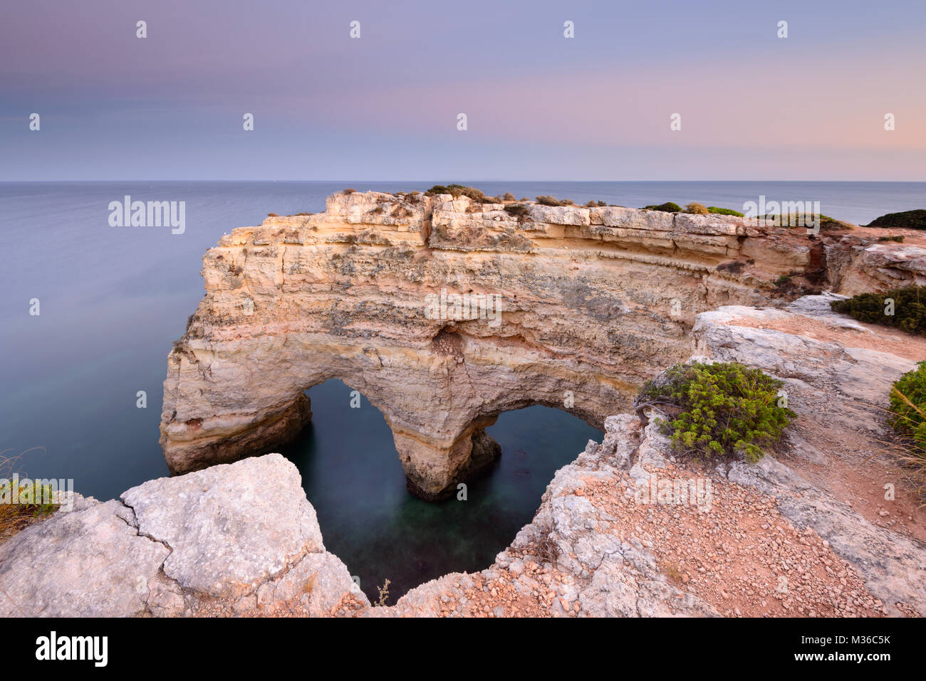 Algarve, Portugal. Nature celebrates Valentine's Day. Amazing seascape ...
