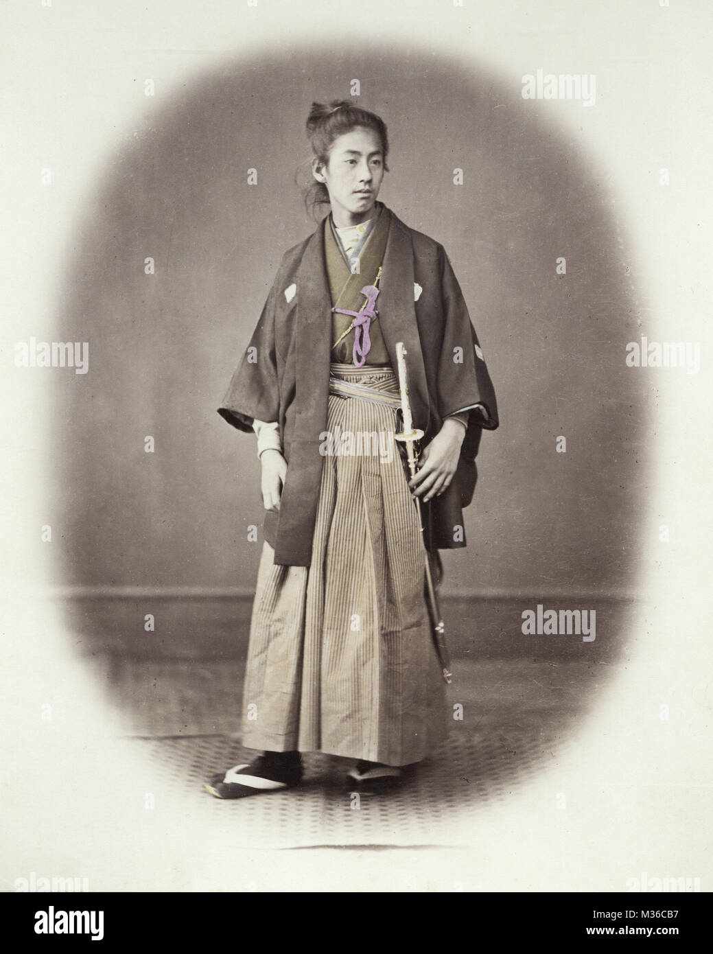 1860's Japan - portrait of a young man Stock Photo