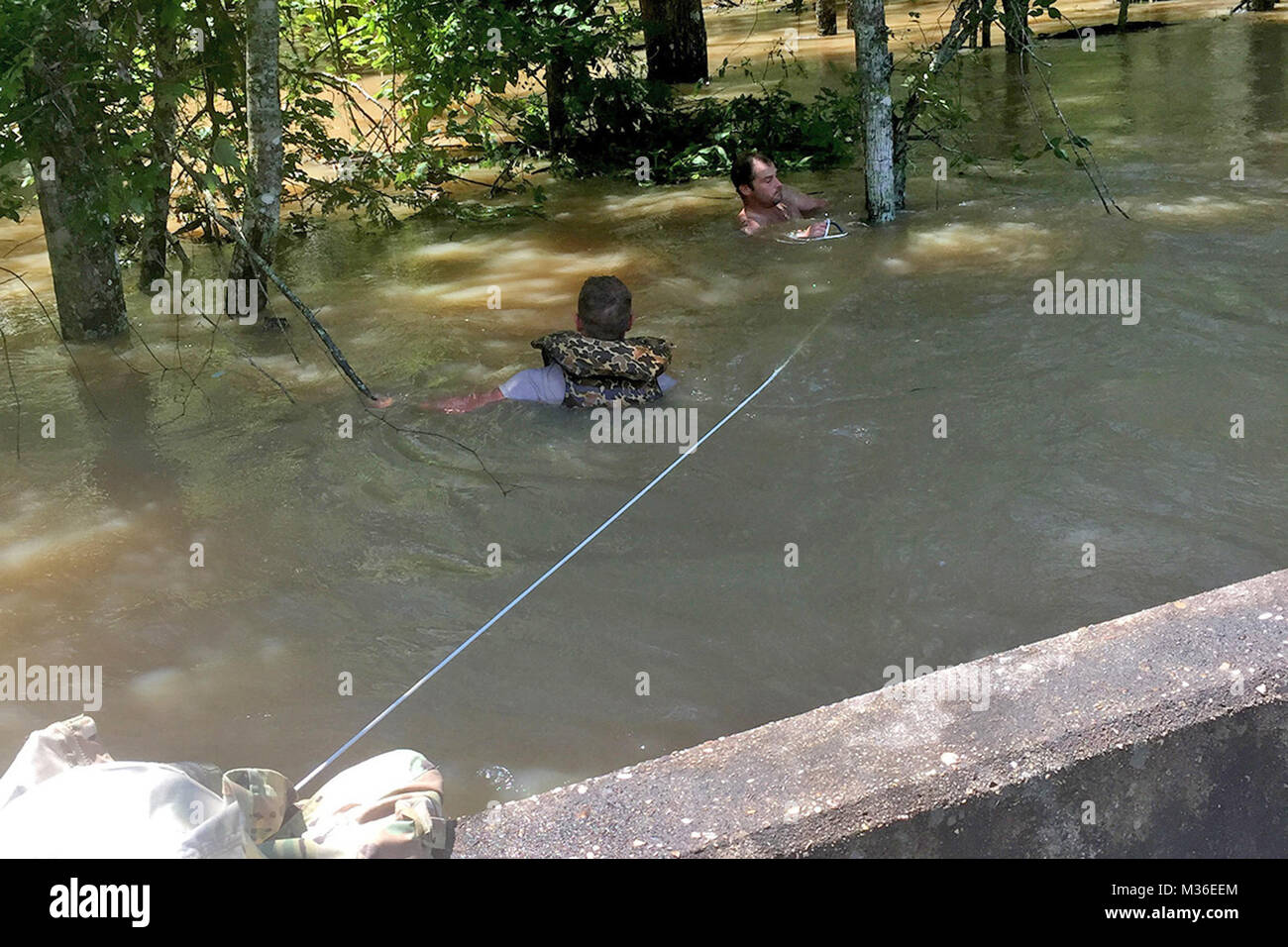 Louisiana Army National Guardsmen, Sgt. PJ Freeman of French Settlement, Louisiana, and Sgt