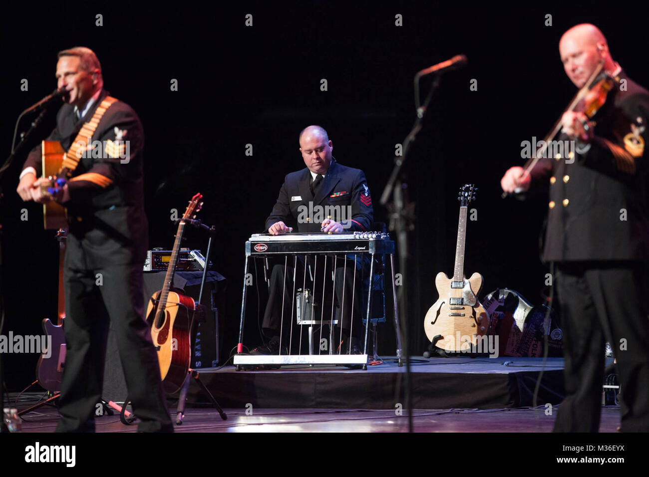 BOISE, IDAHO (August 27, 2016) Musician 1st Class Pat Gulley, center