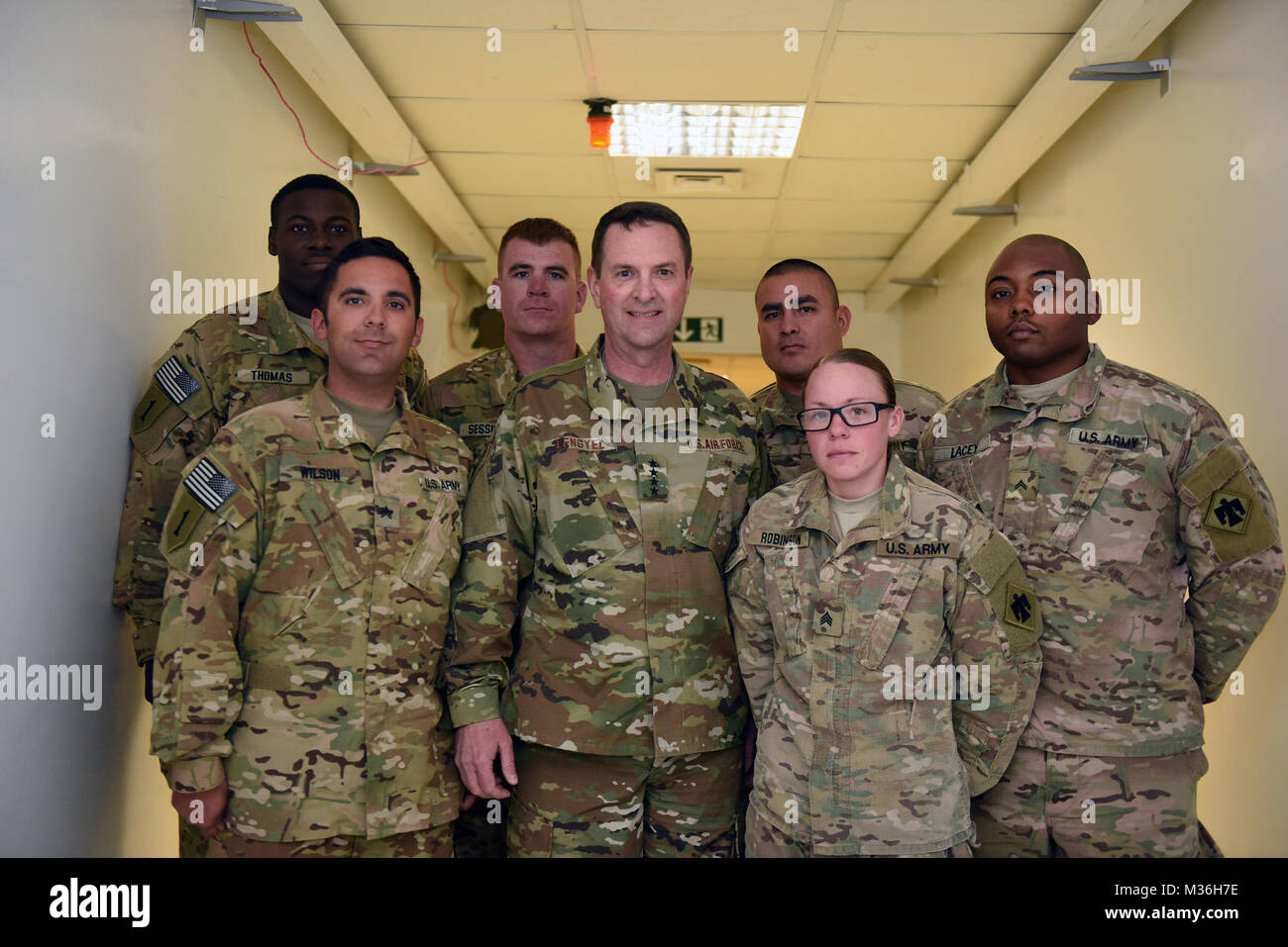 Air Force Gen. Joseph Lengyel, center, chief, National Guard Bureau ...