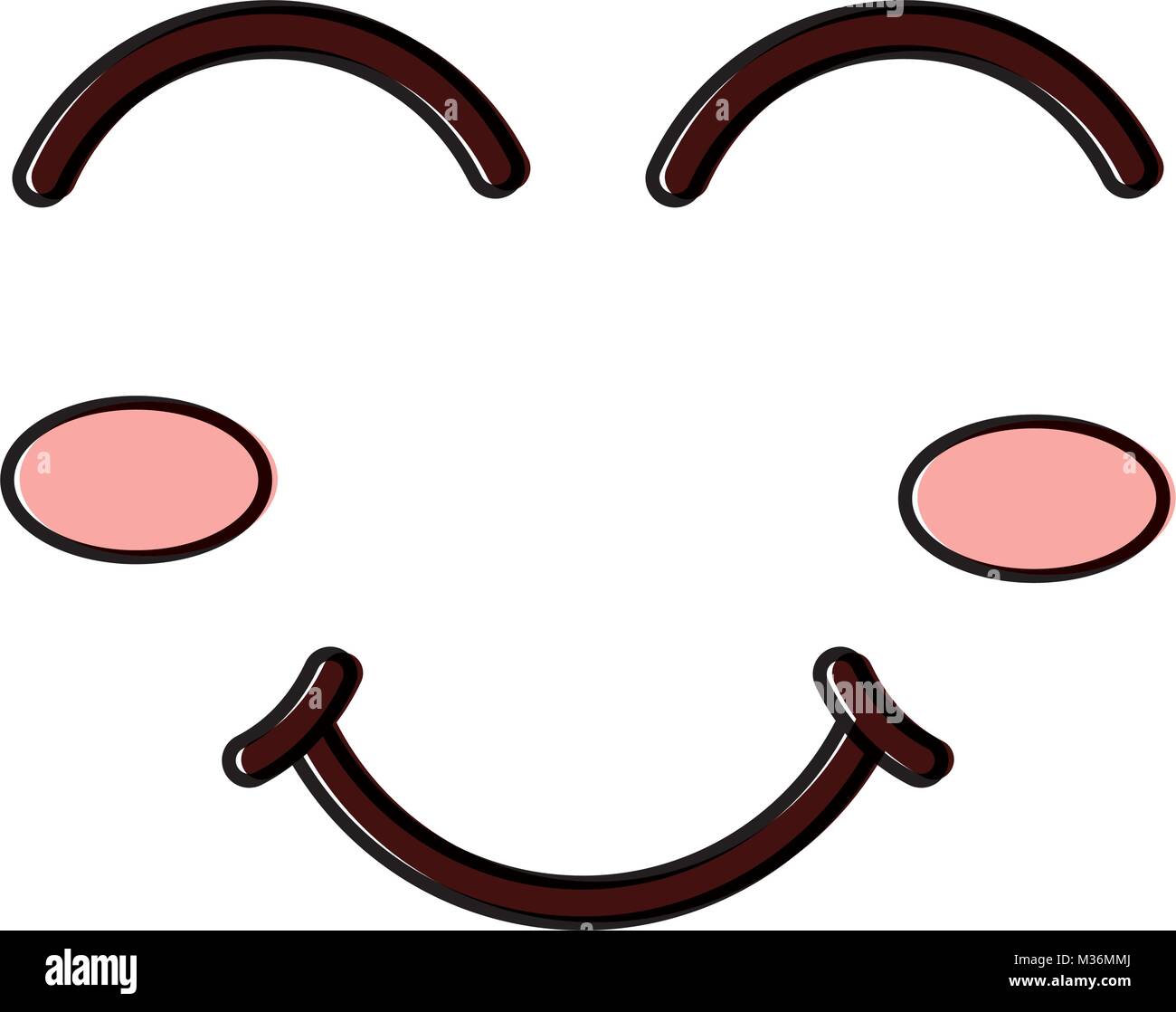 cartoon funny face winking eyes happy Stock Vector Image & Art Alamy