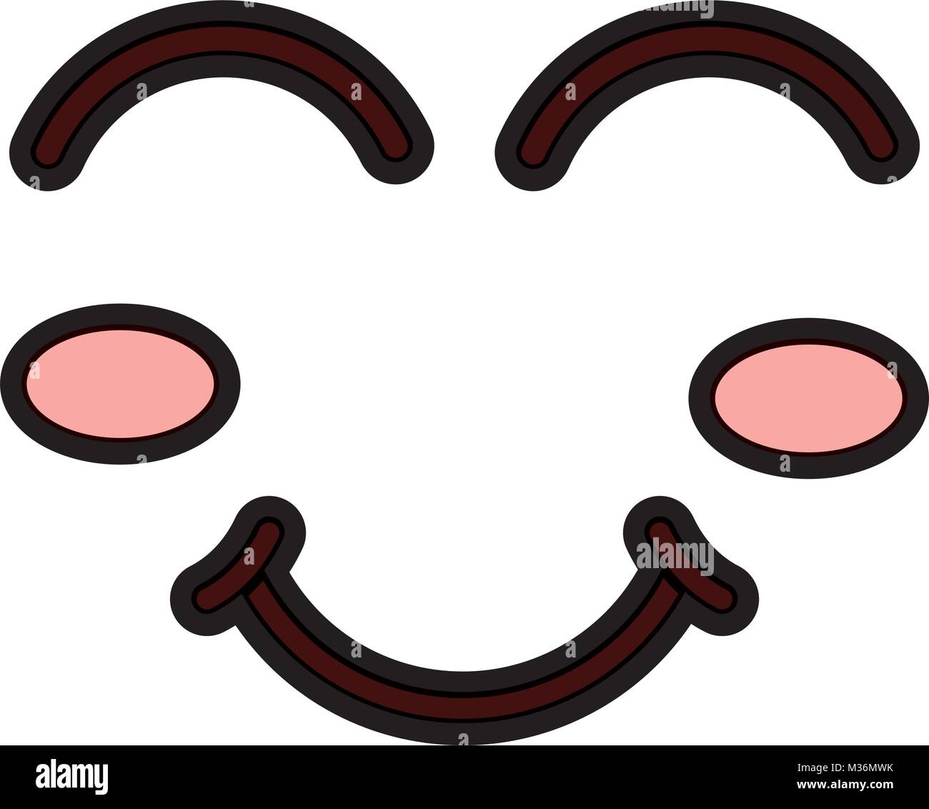 cartoon funny face winking eyes happy Stock Vector Image & Art Alamy