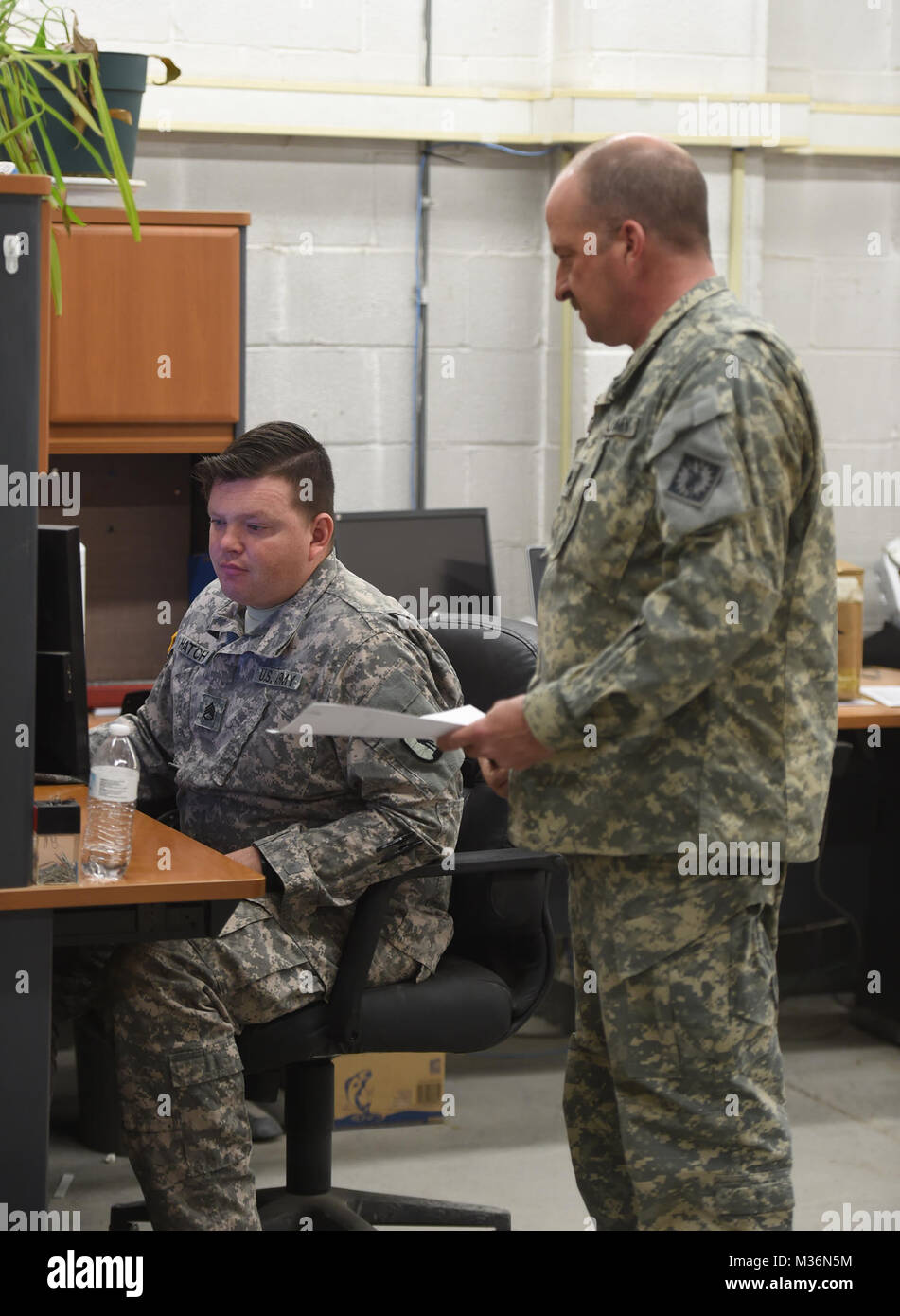 Wyoming Army National Guard Staff Sgt. Michael Hatcher and Sgt. Terry