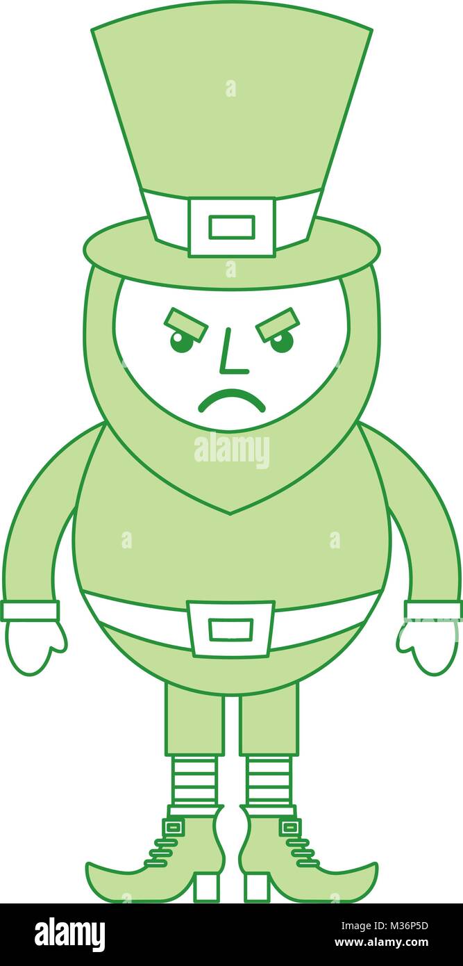 leprechaun surprise cartoon st patricks day character Stock Vector ...