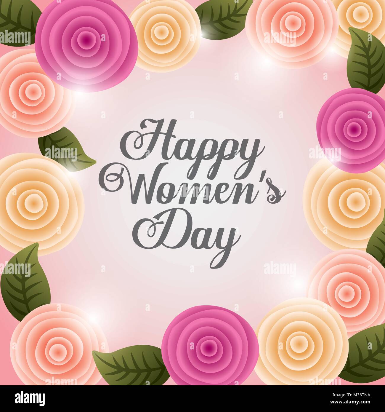 happy womens day poster decoration Stock Vector Image & Art - Alamy
