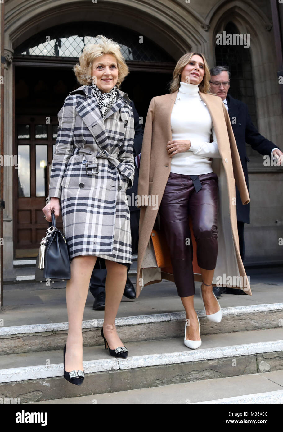 Pic shows: High Court in London  Tatiana Akhmedova arrives, right, with celebrity divorce lawyer Fiona Shackleton QC     Pic by Gavin Rodgers/Pixel800 Stock Photo