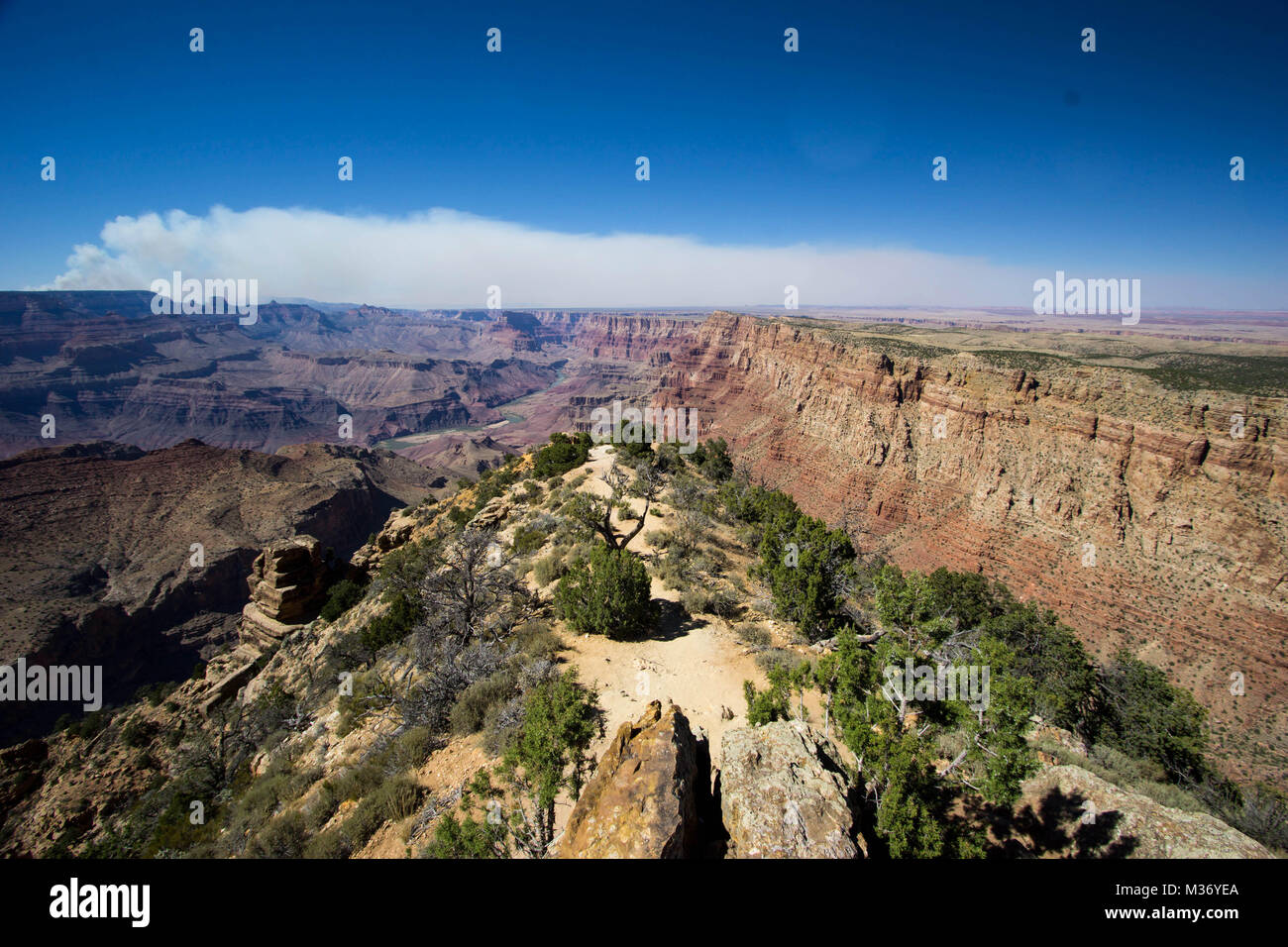 pix Grand Canyon Satellite View Of Arizona Wildfires alamy