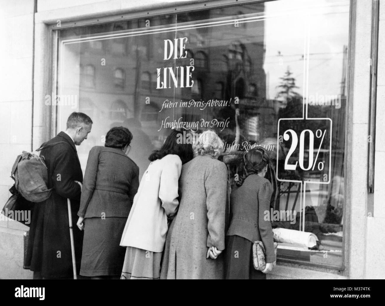 A Few Days After The Currency Reform In The Western Part Of Germany 