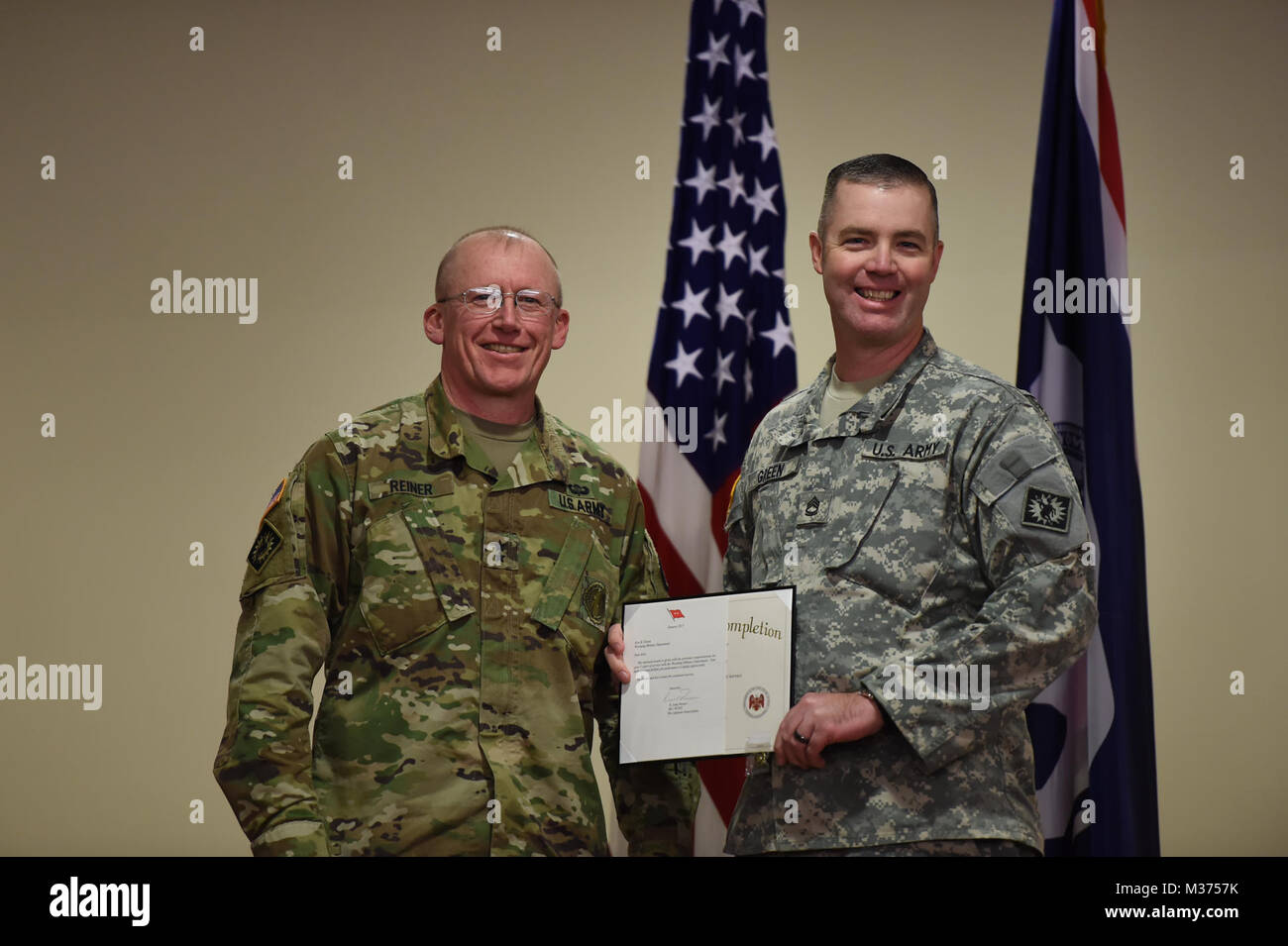 Maj. Gen. Luke Reiner, Wyoming adjutant general, presented awards for ...