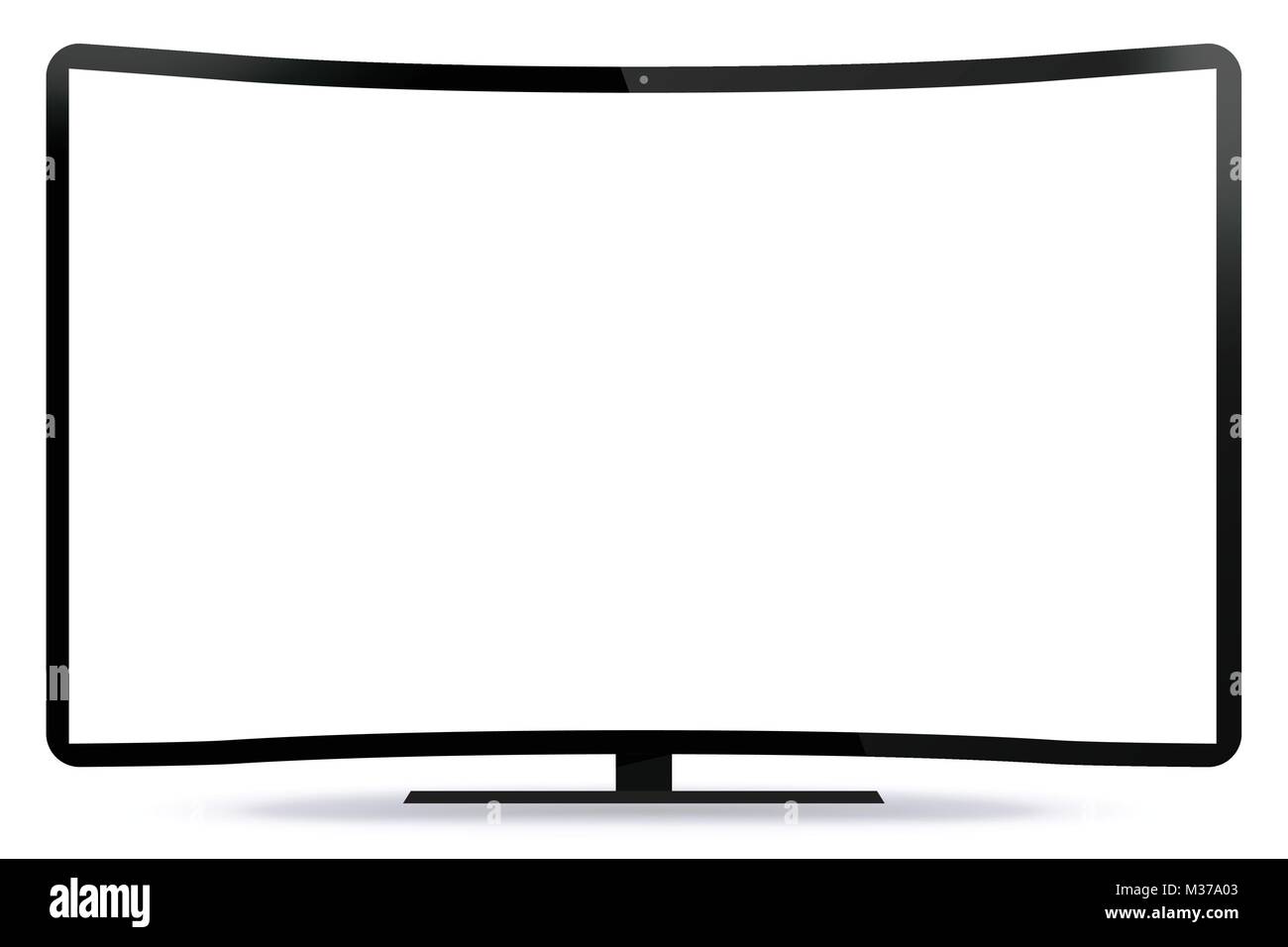 Curved Screen Vector Illustration Stock Vector Image & Art Alamy