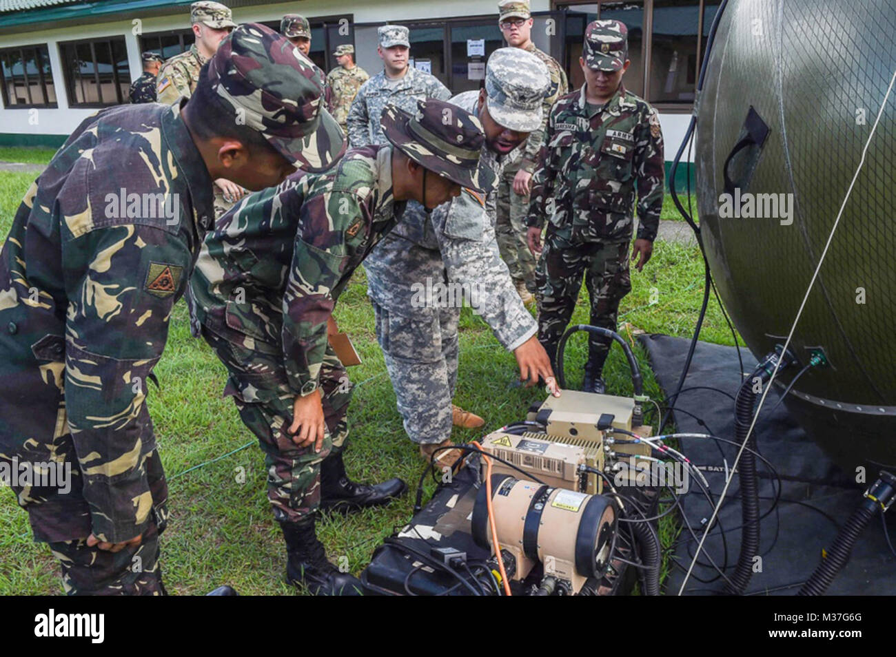 Philippine, U.S. Soldiers discuss communications gear by #PACOM Stock ...