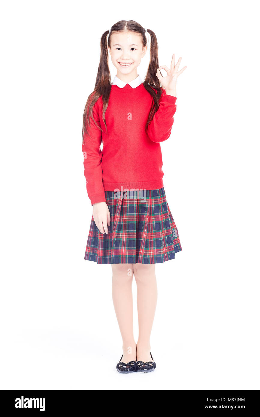 Smiling korean schoolgirl hi-res stock photography and images - Alamy
