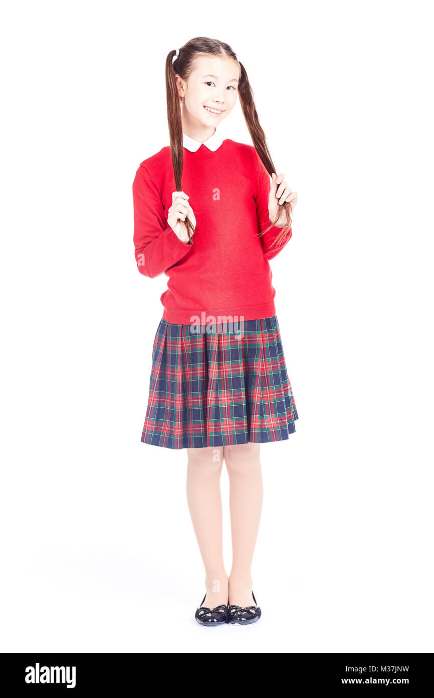 Smiling korean schoolgirl hi-res stock photography and images - Alamy