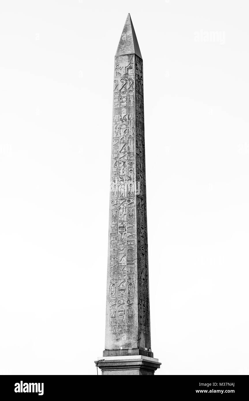 Paris obelisk architecture Black and White Stock Photos & Images Alamy