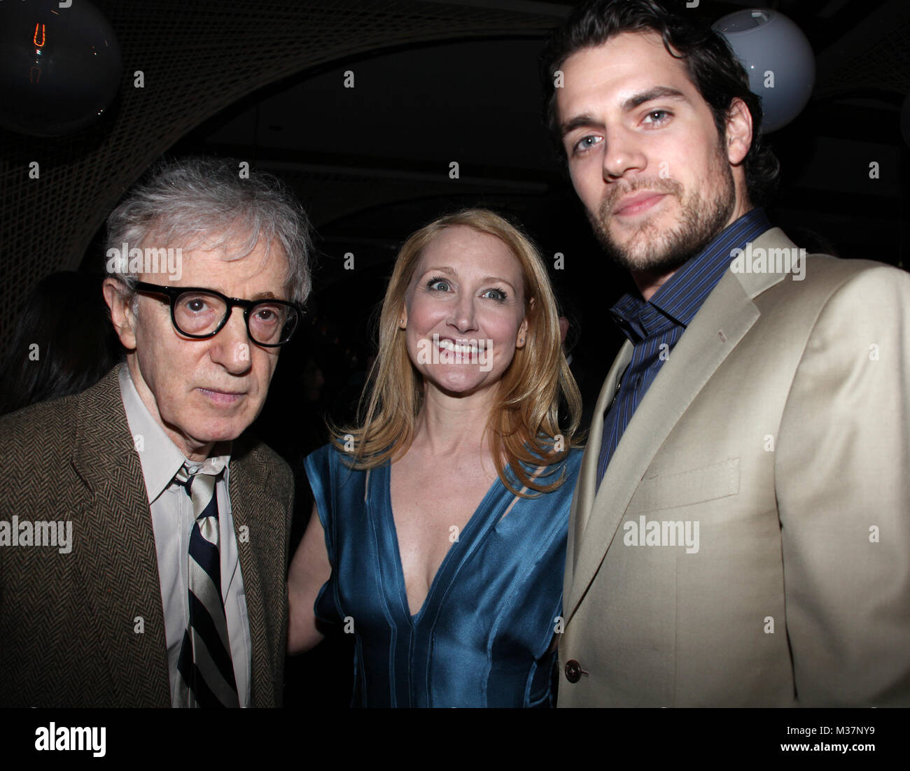 Woody Allen, Patricia Clarkson, Henry Cavill attending the 'Whatever Works' premiere as part of the 2009 Tribeca Film Festival - Opening Night After Party at the Royalton n New York City.  April 22, 2009. Credit: Walter McBride/MediaPunch Stock Photo