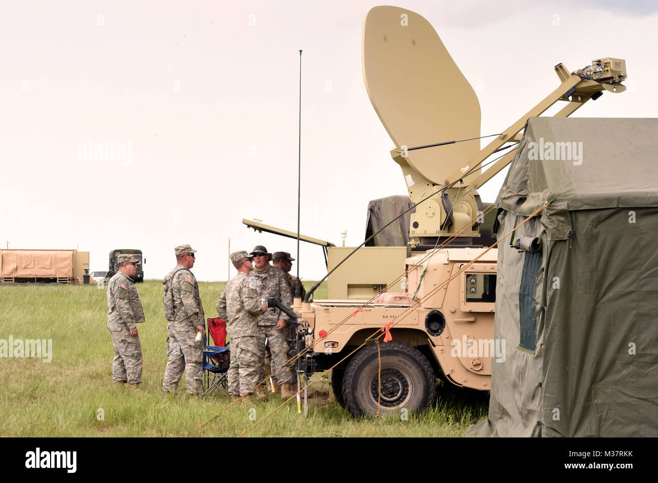 Soldiers assigned to the 148th Signal Company and the 960th Brigade ...