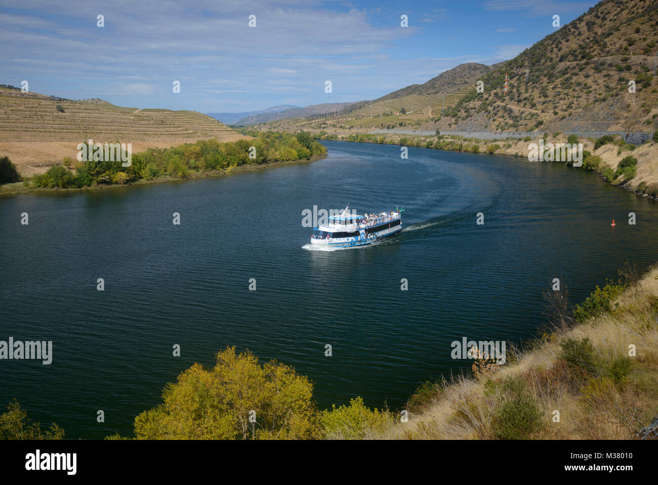 Cruise boat on the Douro river, Portugal, Europe Stock Photo