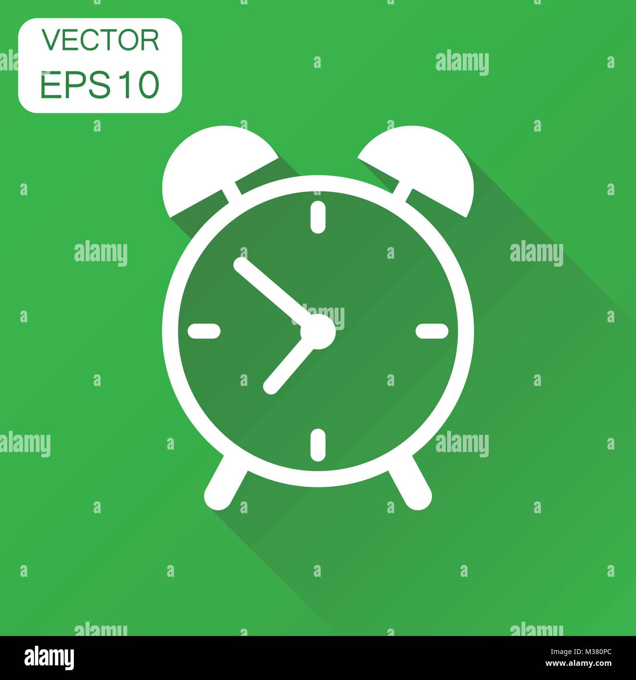 Alarm clock icon. Business concept clock timer pictogram. Vector