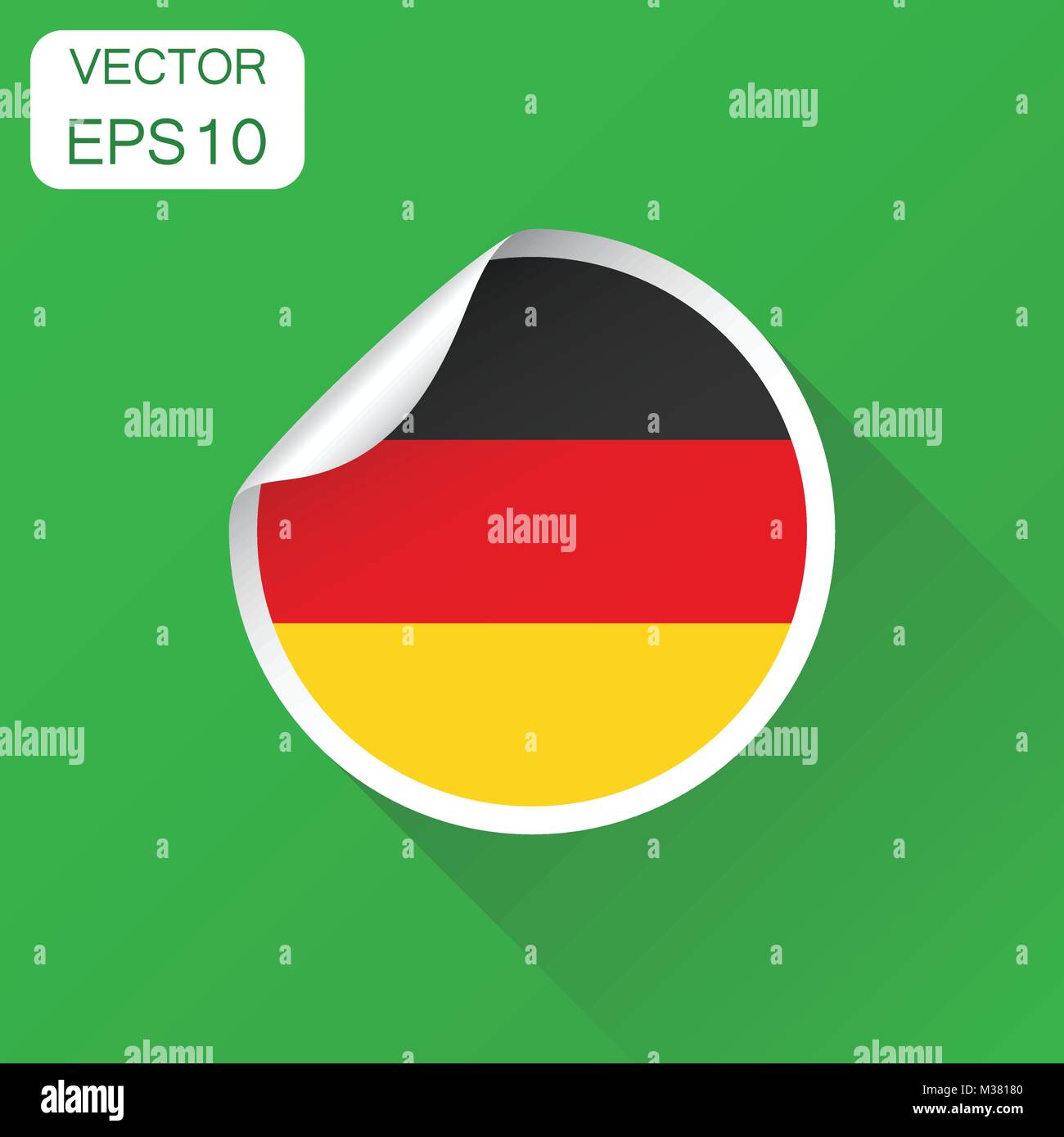 Icon cờ Đức với nhãn hiệu kinh doanh mang tên \