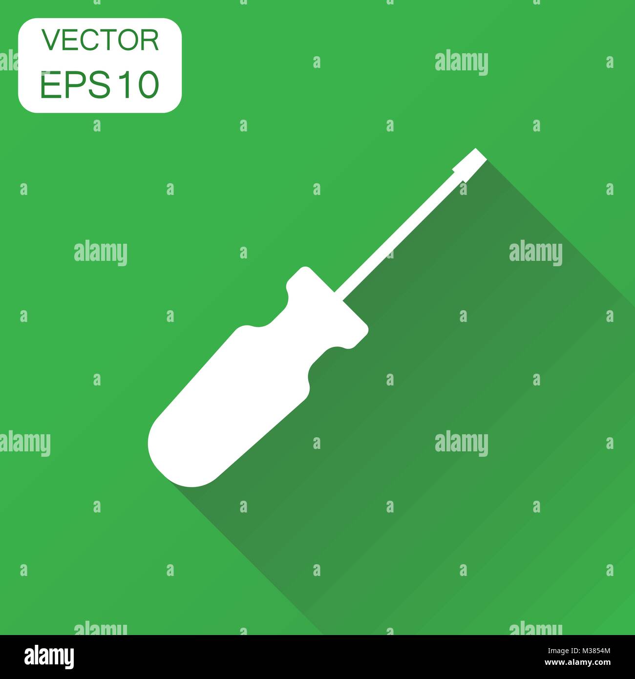 Screwdriver icon. Business concept screwdriver repair tool pictogram