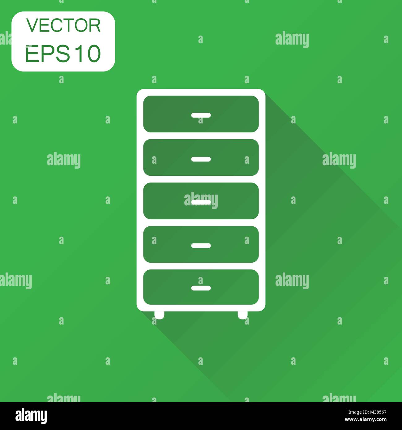 Cupboard furniture icon. Business concept furniture pictogram. Vector