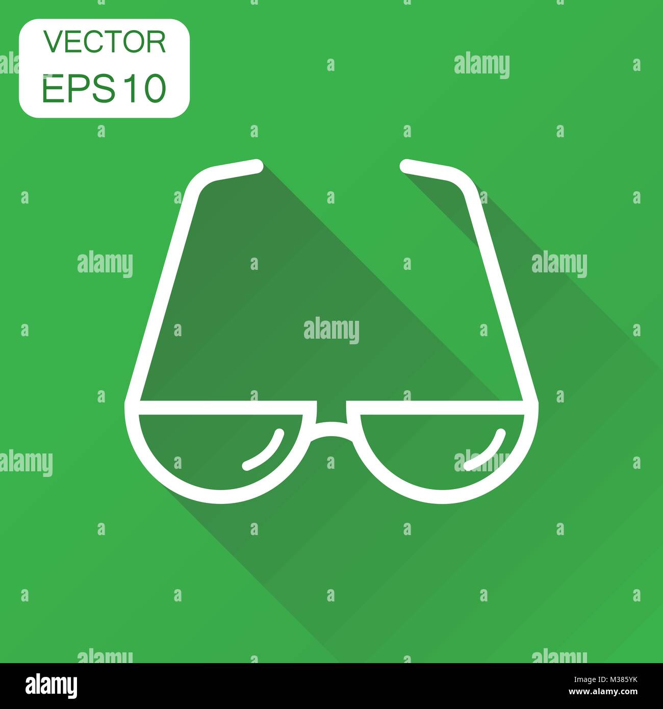 Sunglasses icon. Business concept eyewear pictogram. Vector