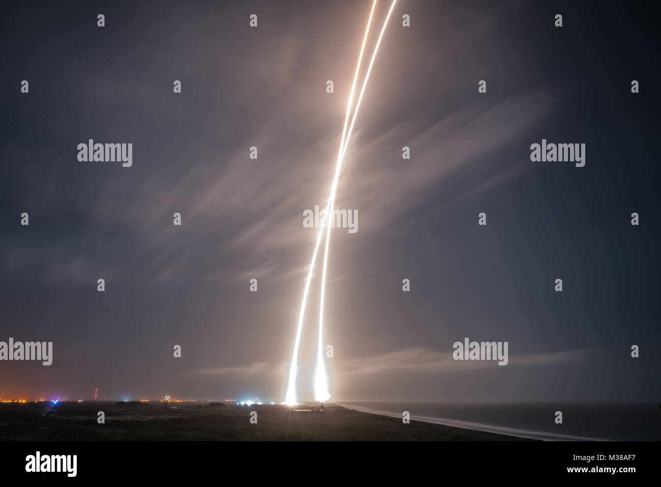 ORBCOMM-2 First-Stage Landing  s 2 Stock Photo