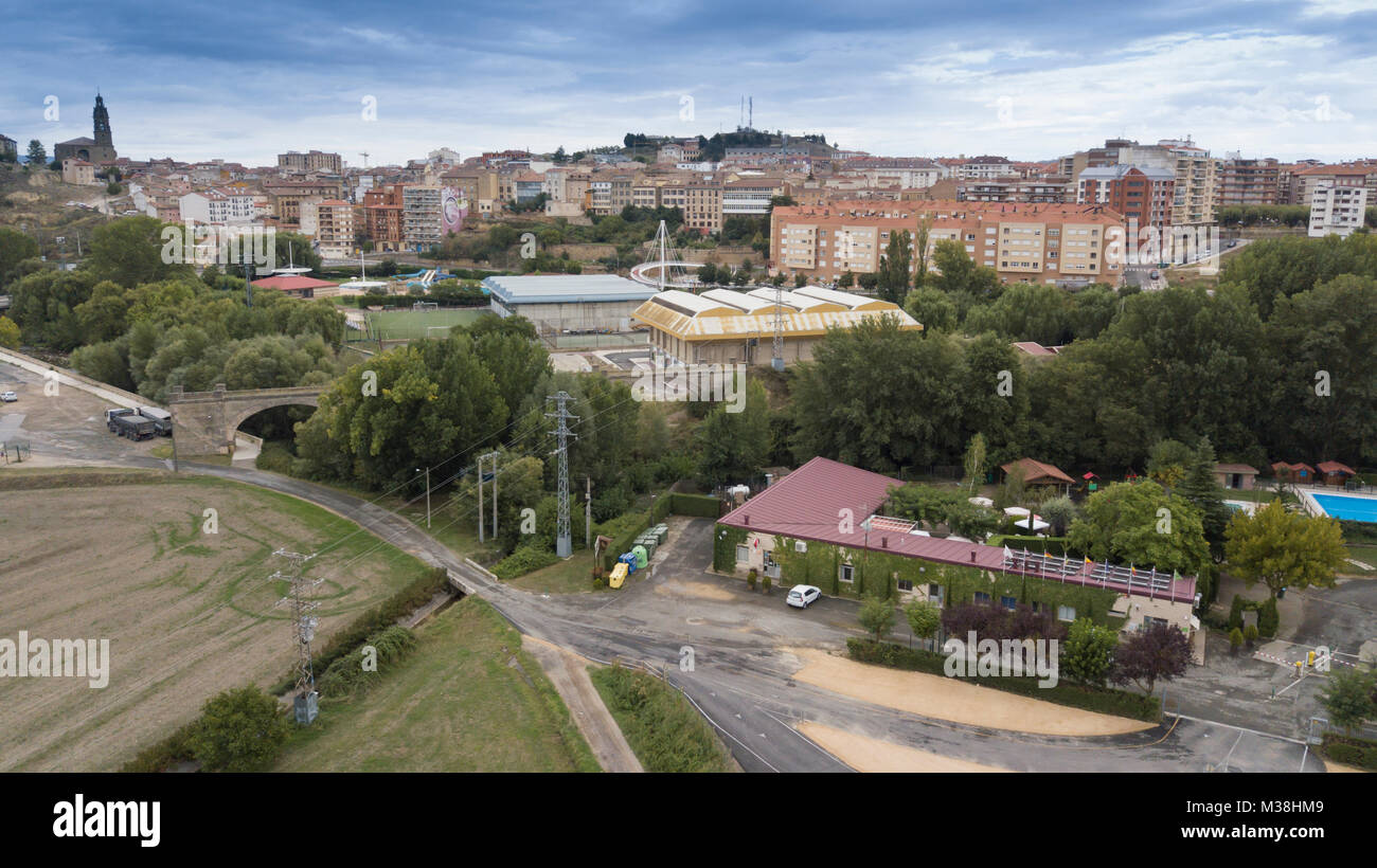 Aerial view of Haro town Spain Stock Photo Alamy